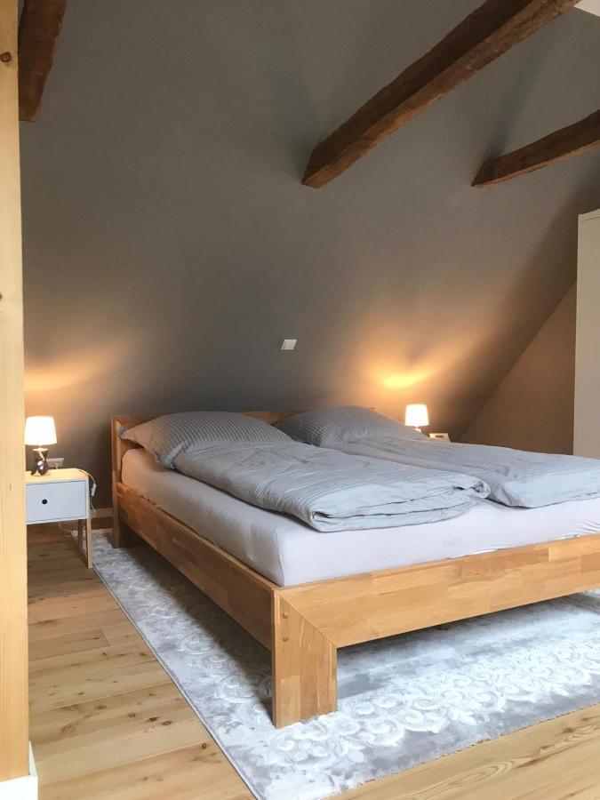 Fachwerk-Maisonette-Wohnung -Zur Tenne- Rieste Eksteriør billede